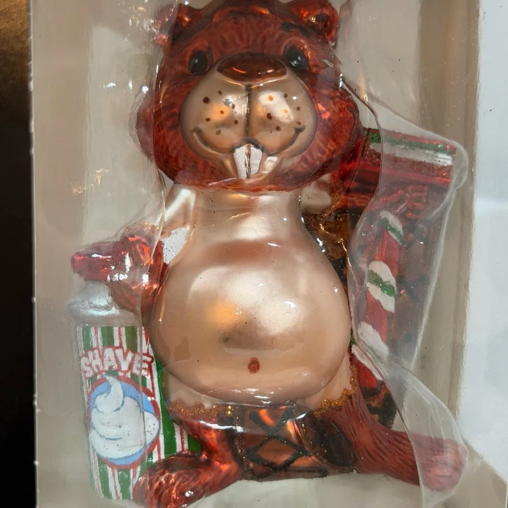 Cheeky Ornament Baldy Beaver Novelty Adult Funny Gag Gift Rauch Industries
